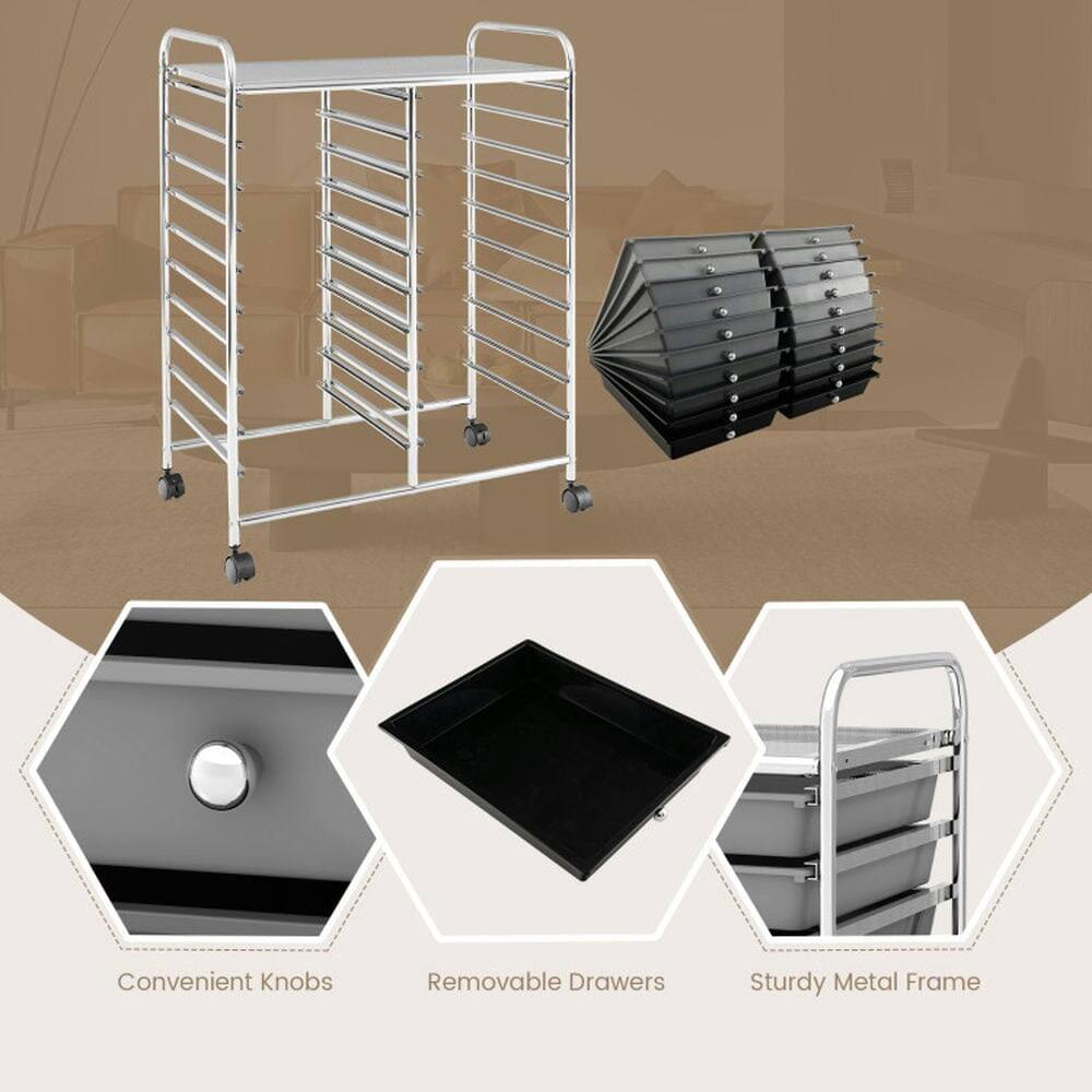 Convenient Knobs  
Removable Drawers  
Sturdy Metal Frame