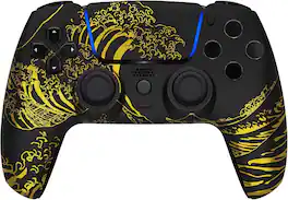 Custom Controllerzz - Custom Wireless Controller for PS5 - Golden Waves