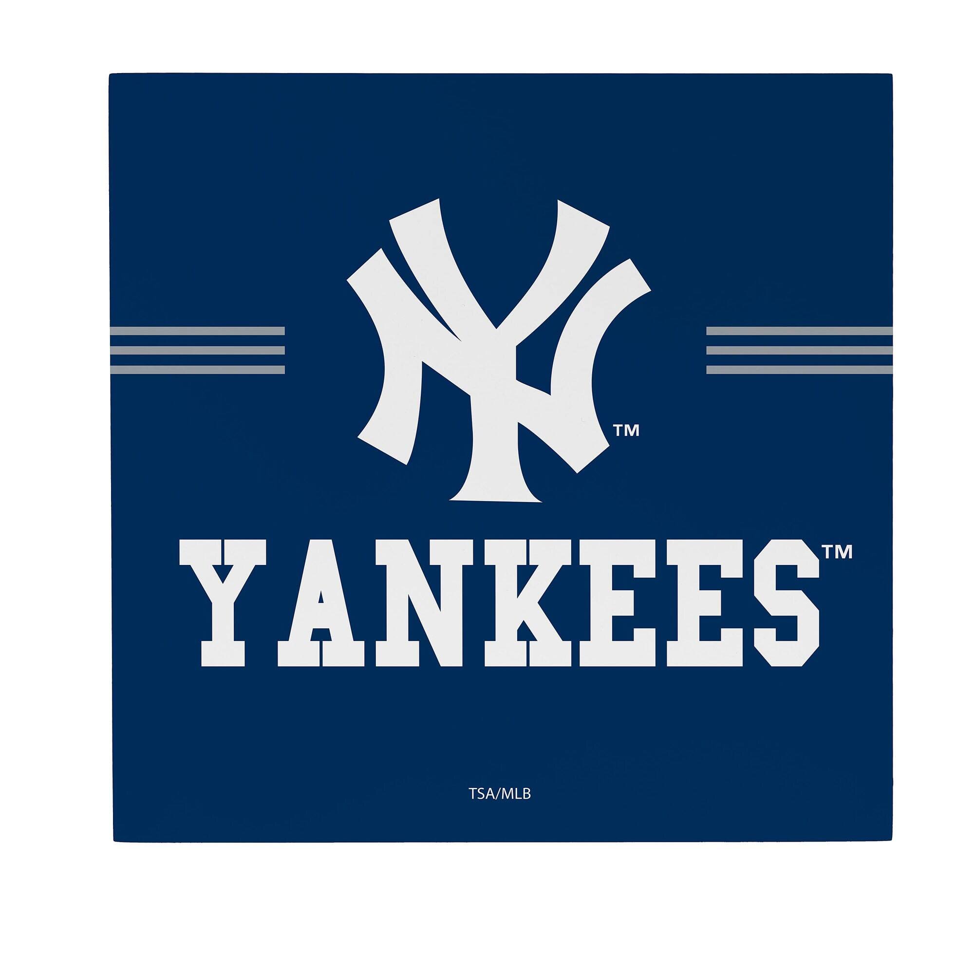 New York Yankees 12" x 12" Wood Wall Sign