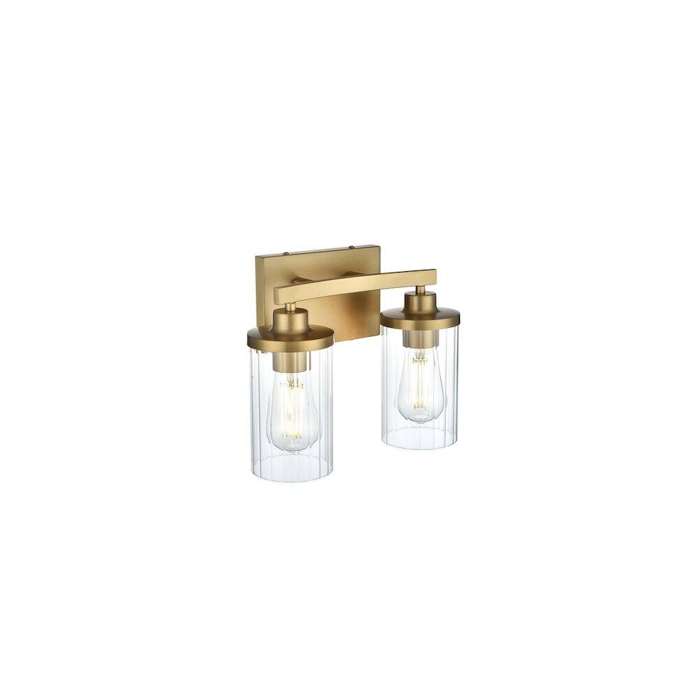 Living District - Thane 11.5 inch Wall Sconce in Satin Gold - Satin Gold And Clear price history on PriceWatchPro