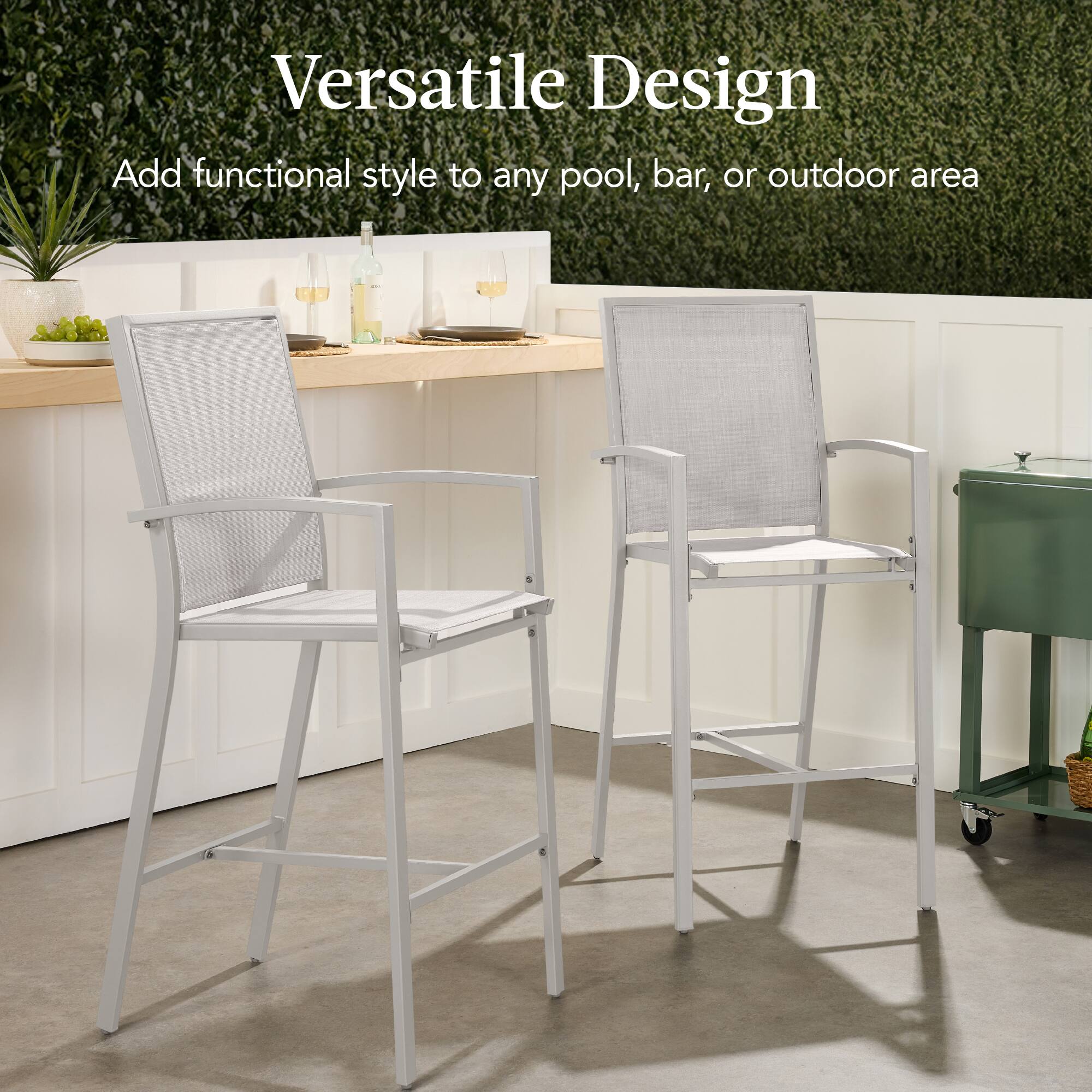 Versatile Design  
Add functional style to any pool, bar, or outdoor area