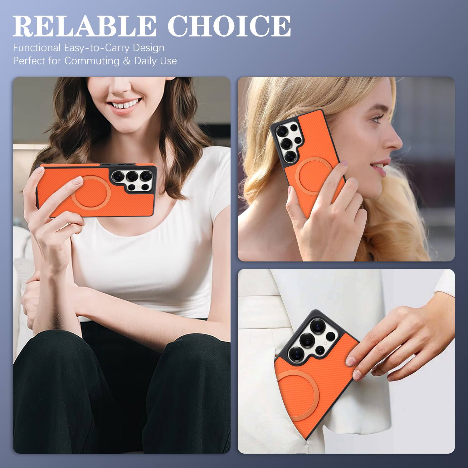 RELIABLE CHOICE  
Functional Easy-to-Carry Design  
Perfect for Commuting & Daily Use