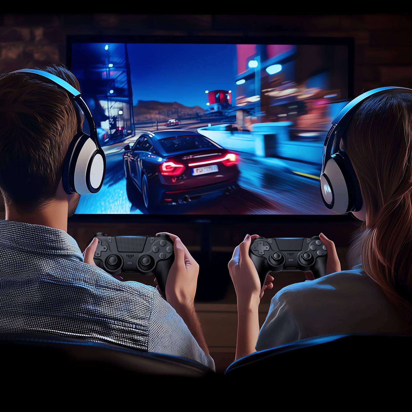 Alt View 3. HM 1810 - Controllers With Charging Dock Station For Ps4 Controller Wireless Compatible Ps4/pro/slim Consoles Led - Default.