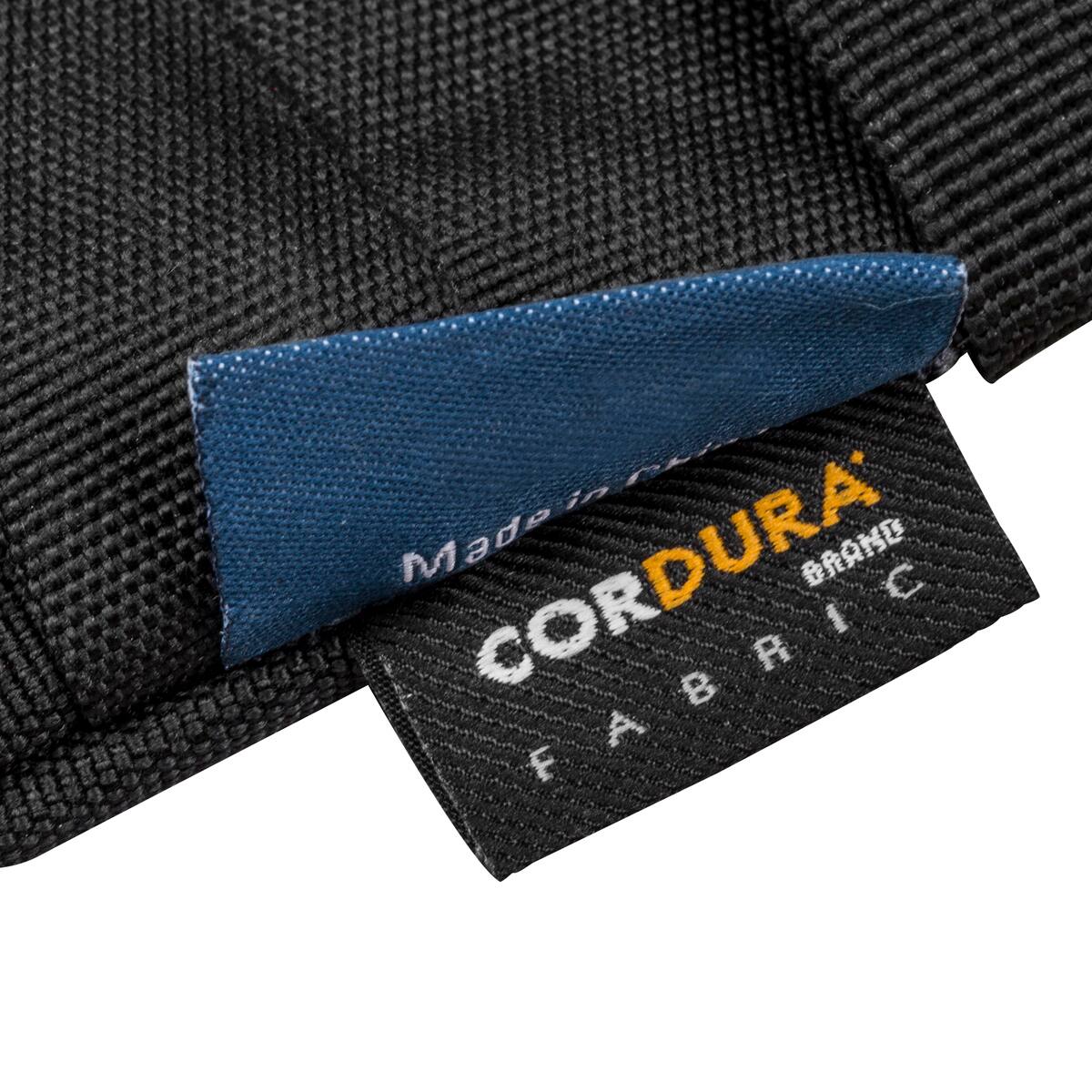 Made in USA  
CORDURA® BRAND  
FABRIC