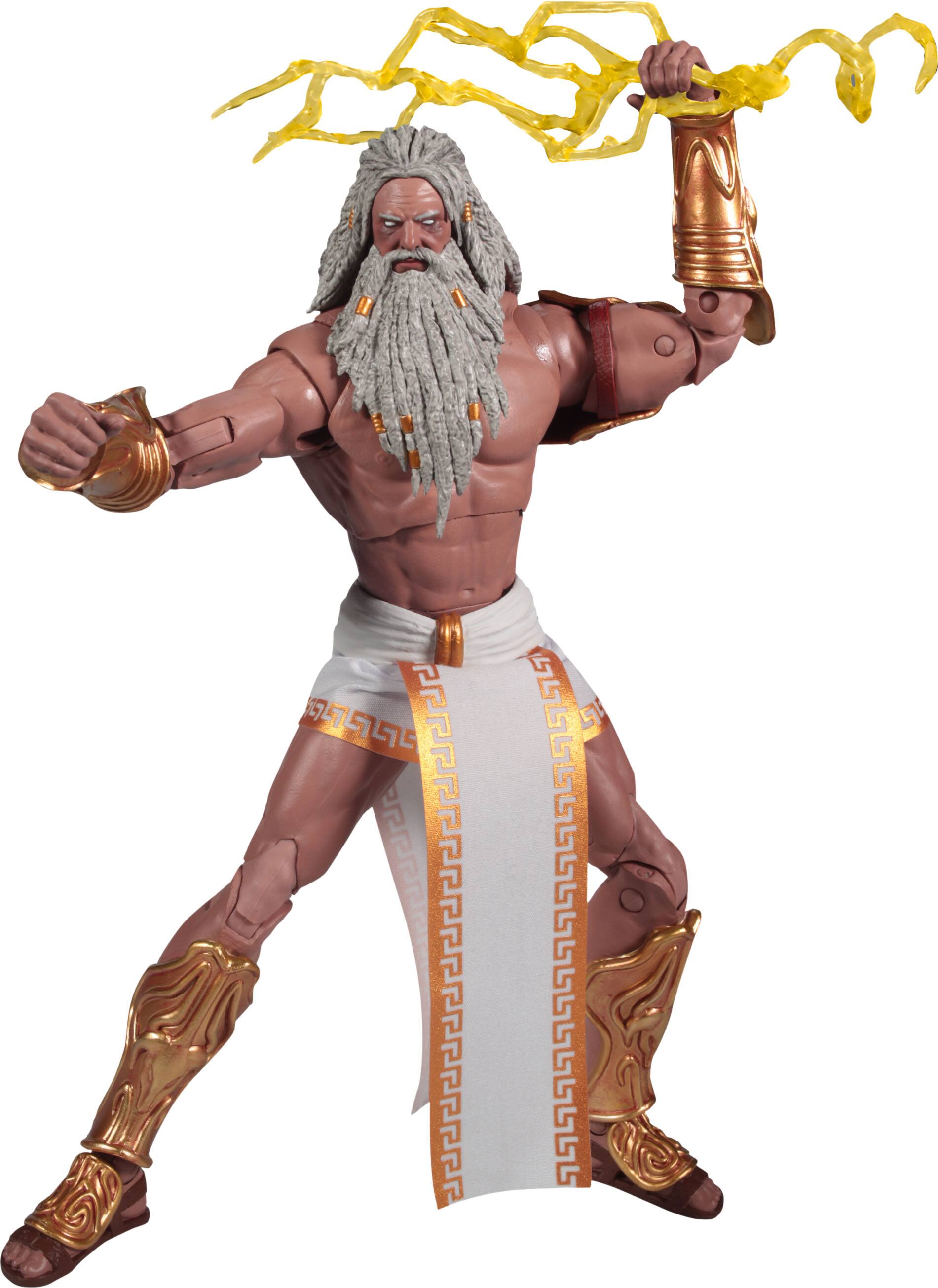 Angle. McFarlane Toys - God of War Zeus 7.8" Action Figure -McFarlane Gaming Edition.