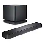 Front. Bose - Bose TV Speaker with Bluetooth and HDMI-ARC with Bass Module 500 Wireless Subwoofer - Black.