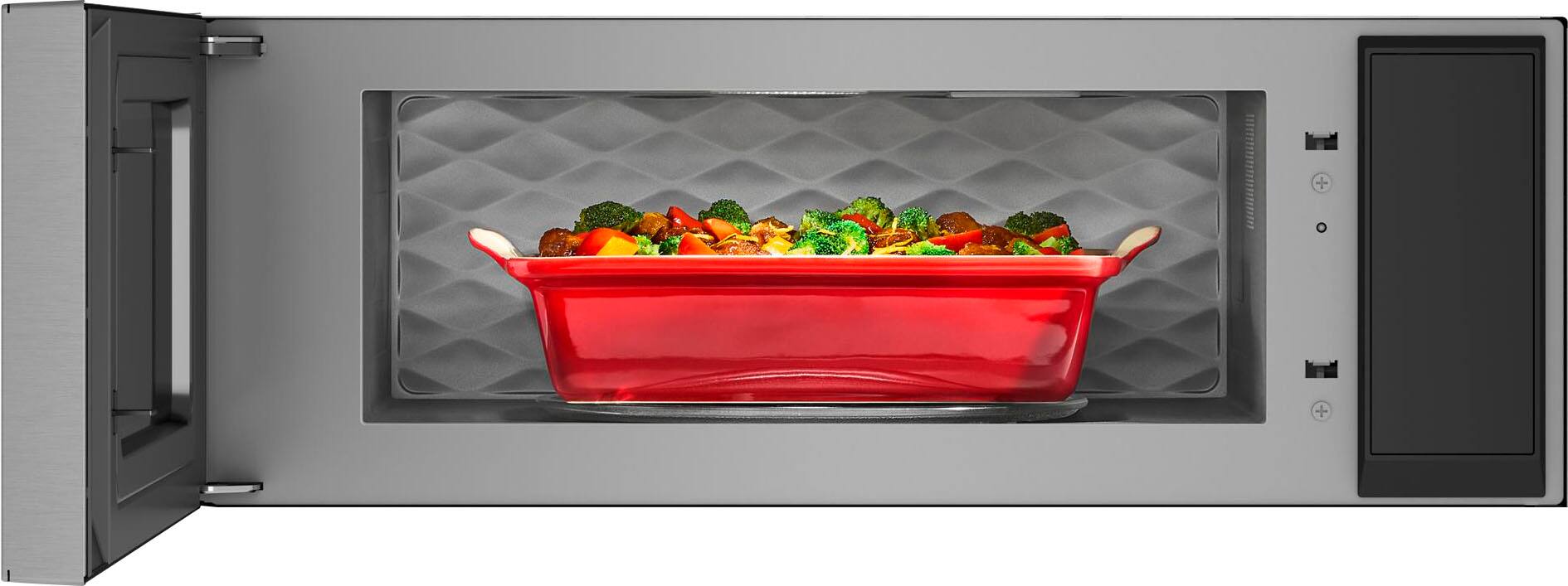 Alt View 1. KitchenAid - 1.1 Cu. Ft. Low Profile Over-the-Range Smart Microwave with Sensor Cooking and Dual Fan Ventilation - Stainless Steel Fingerprint Resistant.