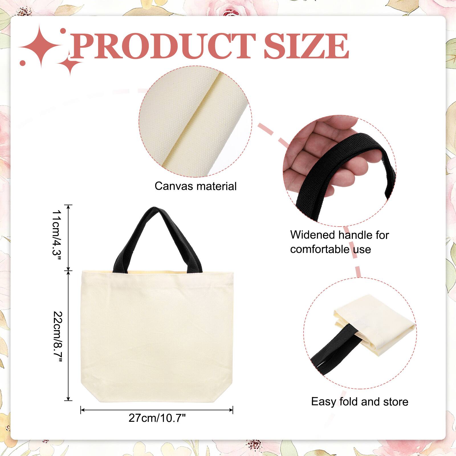 PRODUCT SIZE

11cm/4.3" Canvas material

22cm/8.7" Widened handle for comfortable use

27cm/10.7" Easy fold and store