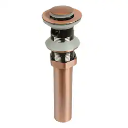 Akicon - Pop-Up Bathroom Sink Drain Stopper With Overflow - Copper