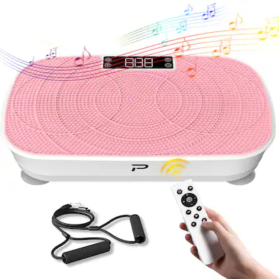 KERDOM Vibration Plate Waver Exercise Machine with Bluetooth 99 Speed for Weight Loss Home Fitness, Full Body Rocking Pink SZJ-0208-Pink - Best Buy KERDOM Vibration Plate Waver Exercise Machine with Bluetooth 99 Speed for Weight Loss Home Fitness, Full Body Rocking Pink SZJ-0208-Pink - Best Buy