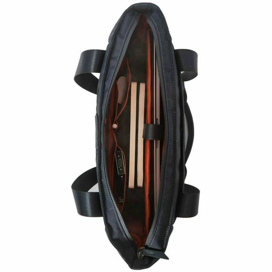 Alt View 1. Targus - Targus Avila TBA00102GL Carrying Case (Tote) for 15" to 16" Notebook - Midnight - Water Resistant - Vegan Leather - Blue.