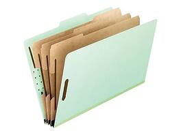 Pendaflex - Classification Folder, 3-Dividers, 2" Expansion, Letter Size, 10/Box (17174EE) - Corona Green