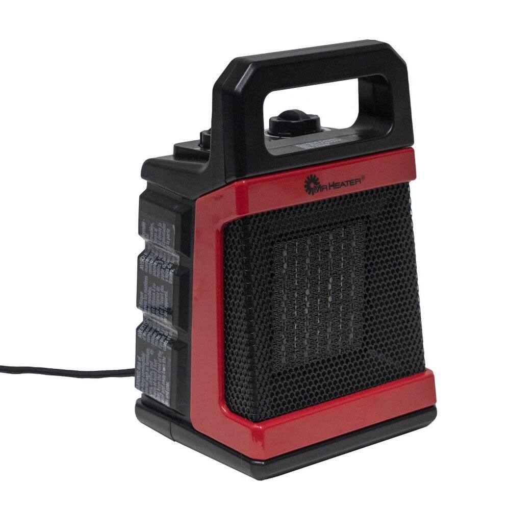 Angle. Mr. Heater - 120V 12.5 Amp Portable Ceramic Corded Forced Air Electric Heater.