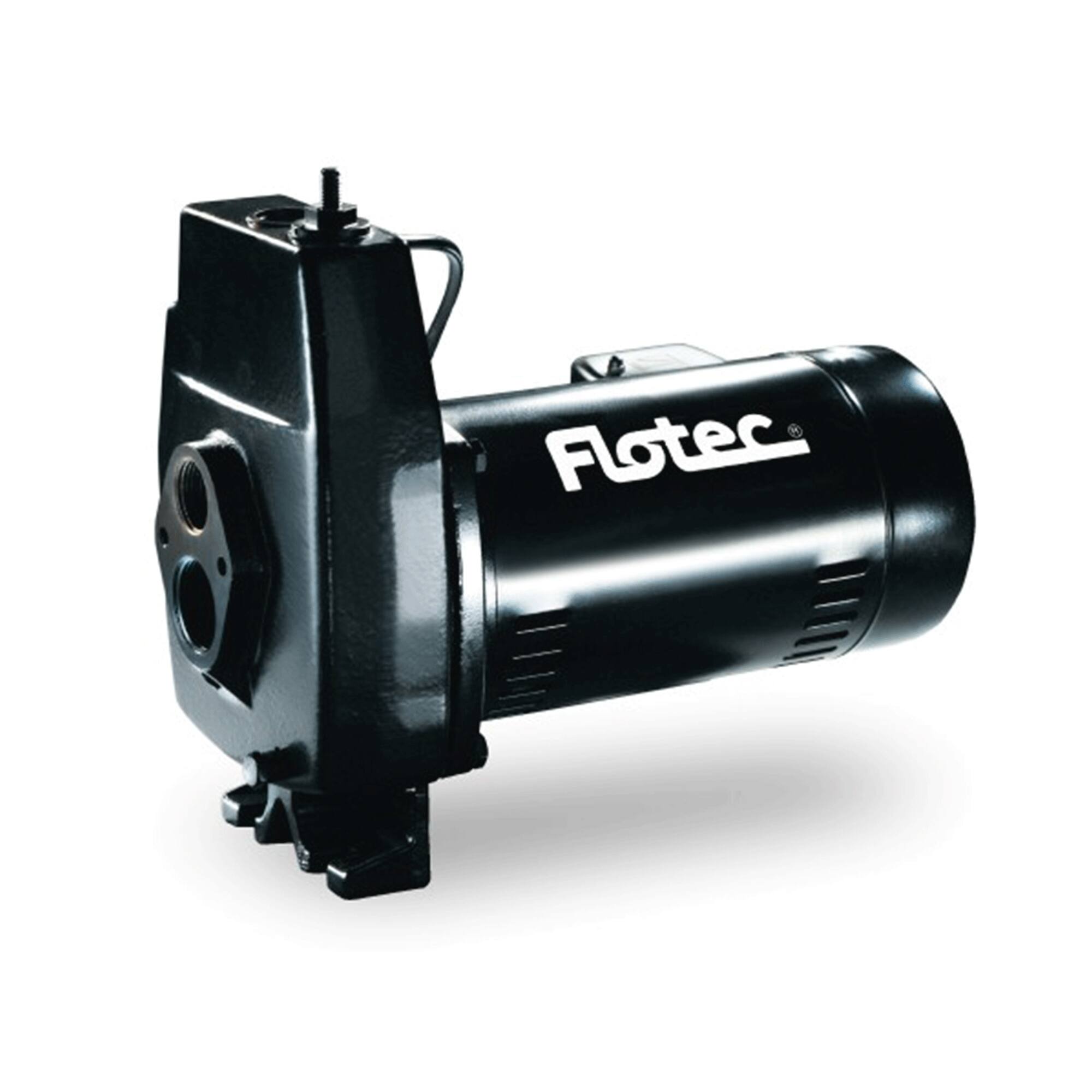 Alt View 2. Pentair - Flotec 1/2 HP Cast Iron Convertible Jet Pump Tackles Water Depths of Up To 100' - Black.
