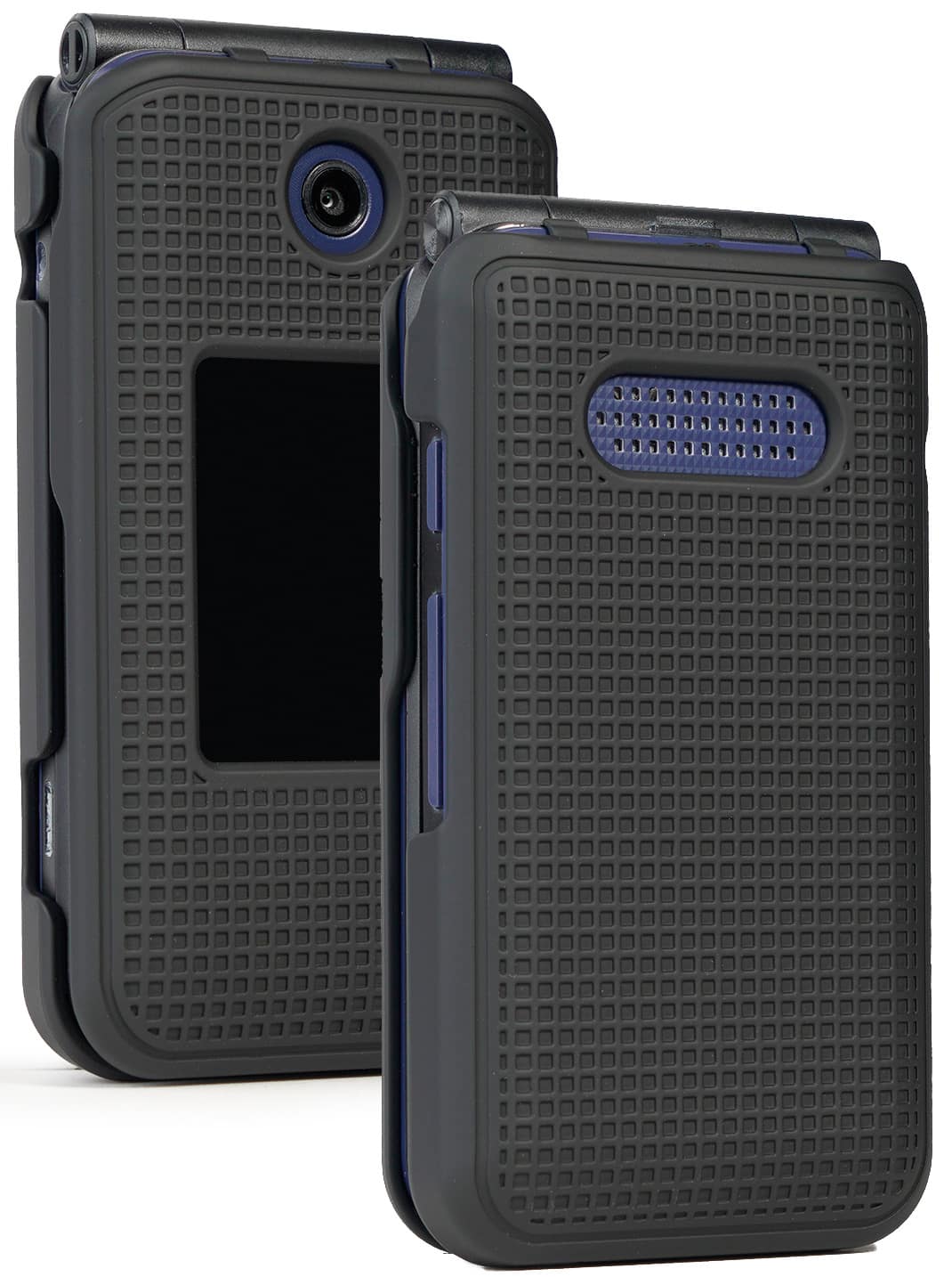 Nakedcellphone - Hard Case for AT&T Cingular Flip 4, Cricket Debut Flip Phone - Black