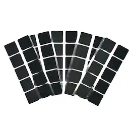 Grizzly Supply - 1" Adhesive Hook and Loop Square 25/pk - Black
