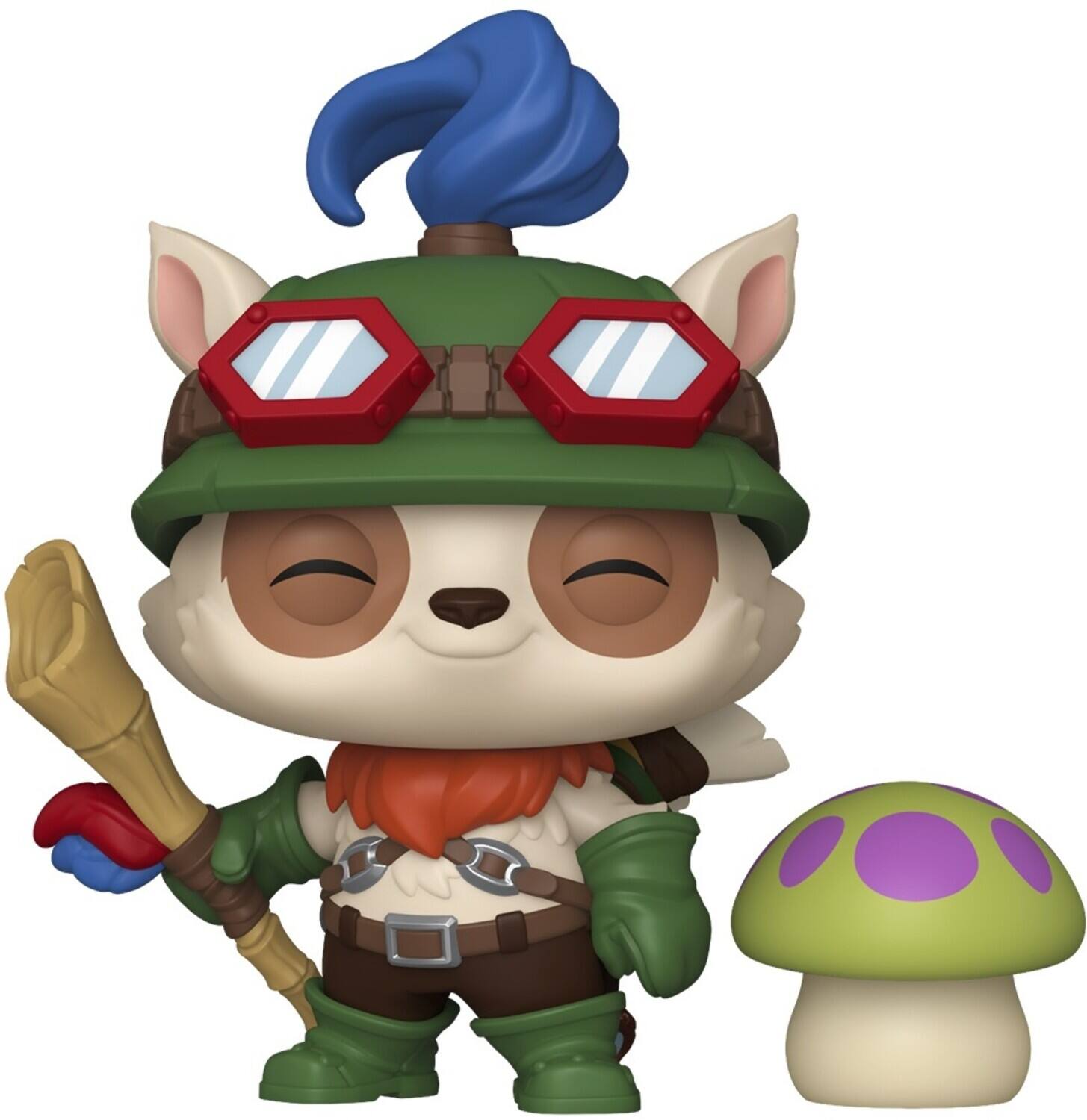 Front. Funko - Funko POP! & Buddy: League of Legends - Teemo with Mushroom   - COLLECTIBLES - Multicolor.