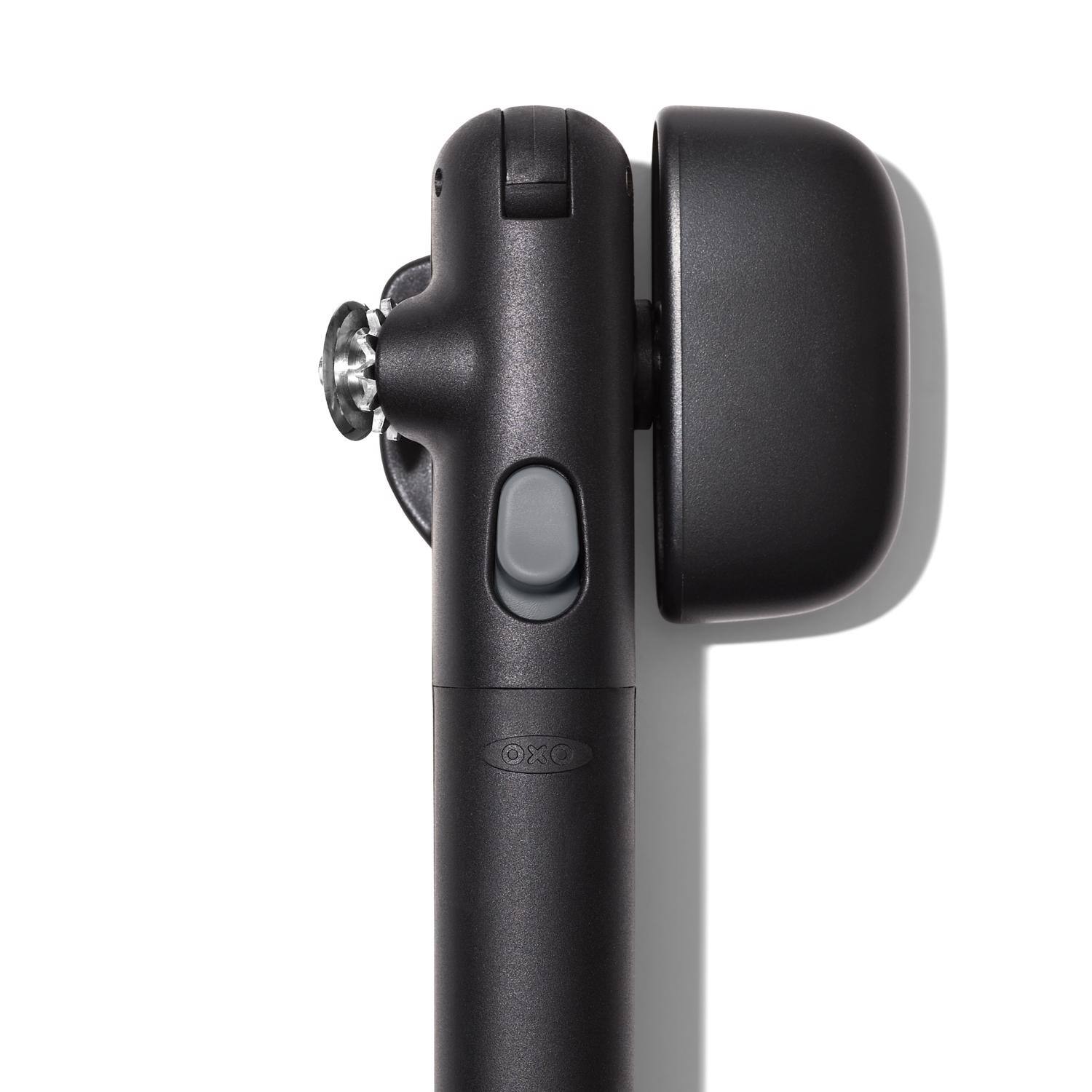 Angle. OXO - OXO Black Plastic/Stainless Steel Manual Locking Can Opener.