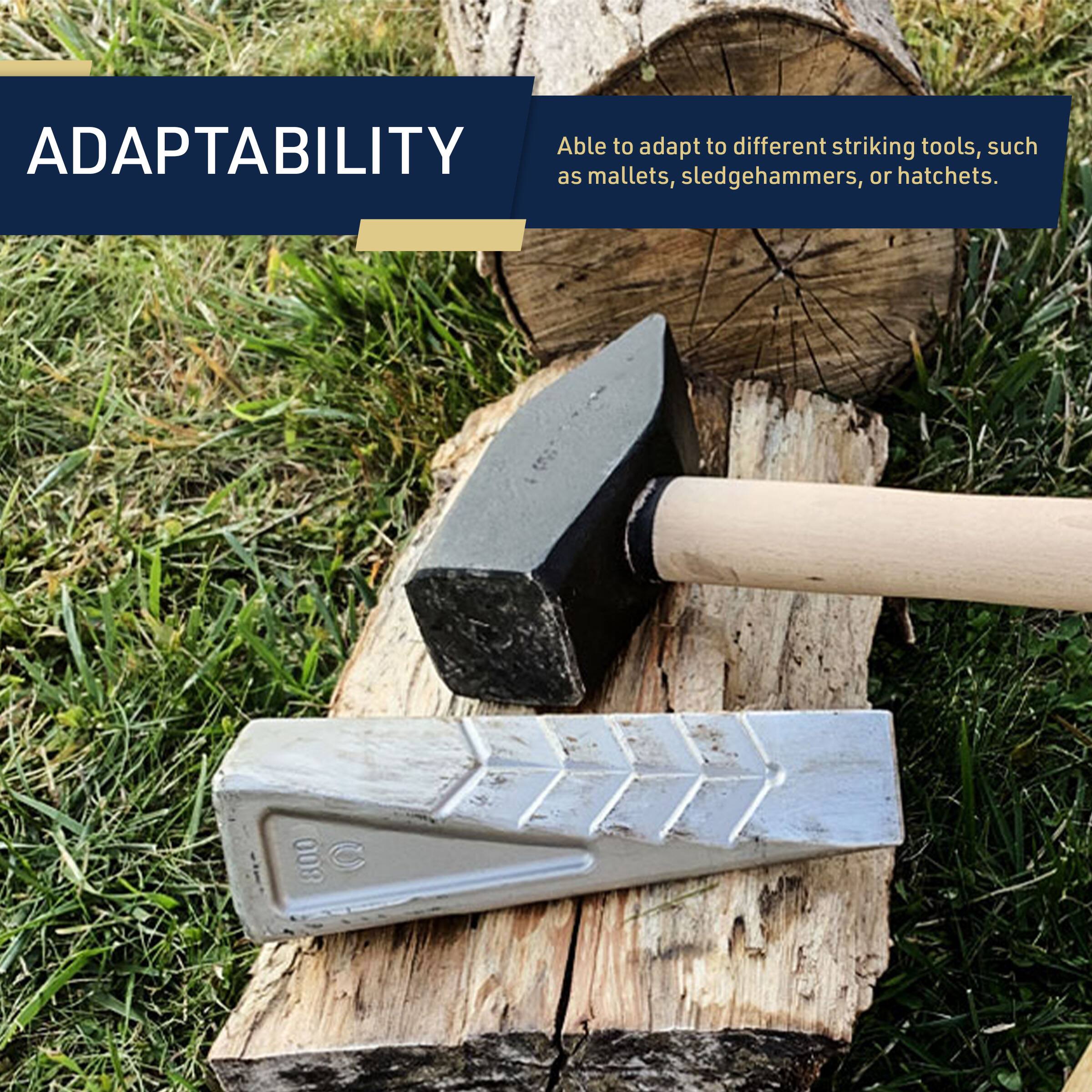ADAPTABILITY  
Able to adapt to different striking tools, such as mallets, sledgehammers, or hatchets.