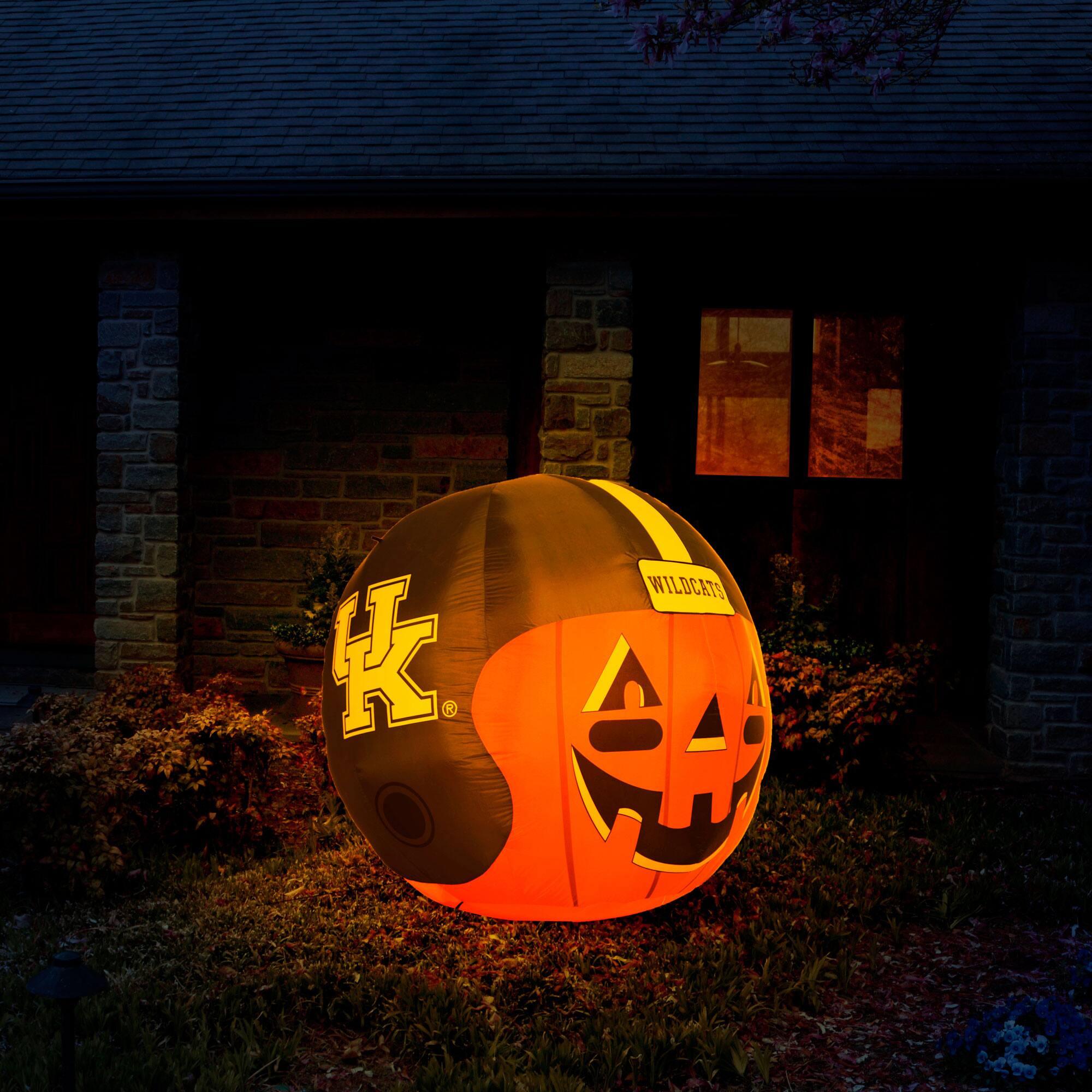 Alt View 2. Sporticulture - Kentucky Wildcats Jack-O-Helmet Inflatable - Multicolor.