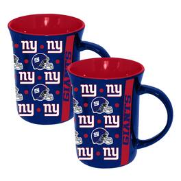 The Memory Company - New York Giants Two-Pack 15oz. Line Up Ceramic Mugs - Multicolor