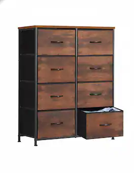 AOITUN - Dresser Bedroom with 8 Storage Drawers - Large Capacity for Daily Use - Perfect for Dorms and Bedrooms - Steel