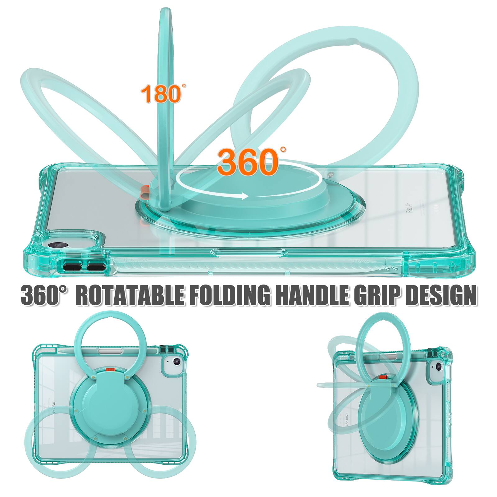 360° ROTATABLE FOLDING HANDLE GRIP DESIGN