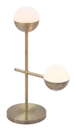 Hivvago - Waterloo Table Lamp - White & Bronze