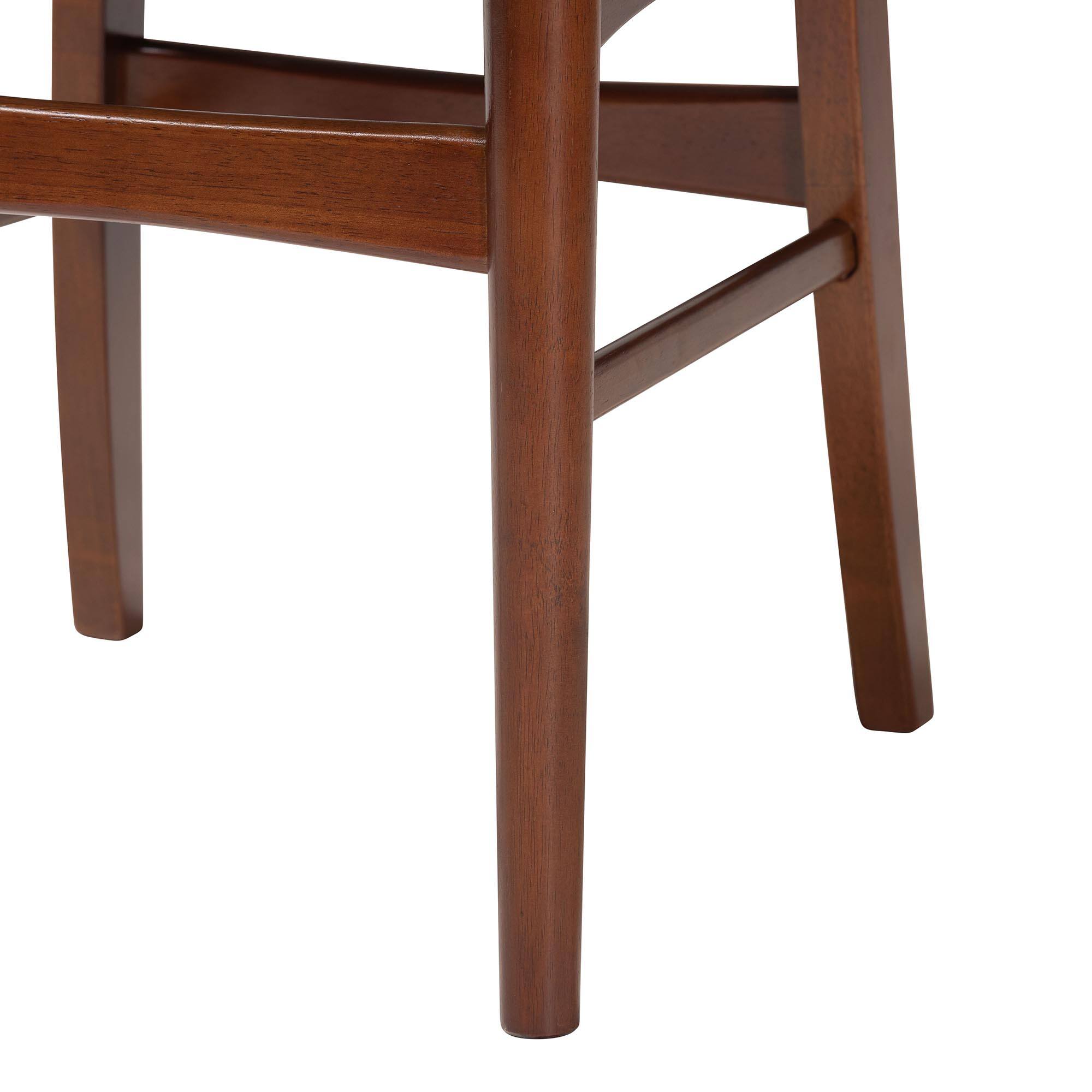 Alt View 1. Baxton Studio - Netherlands Mid-century Modern Scandinavian Style Dark Walnut Bent Wood Dining Side Chair - "Walnut" Dark Brown.