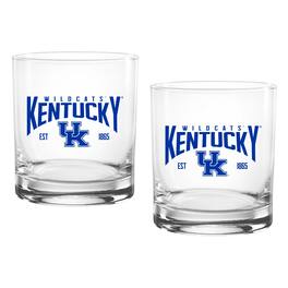 Indigo Falls - Kentucky Wildcats 14oz. Established Rocks Glass Two-Set - Multicolor
