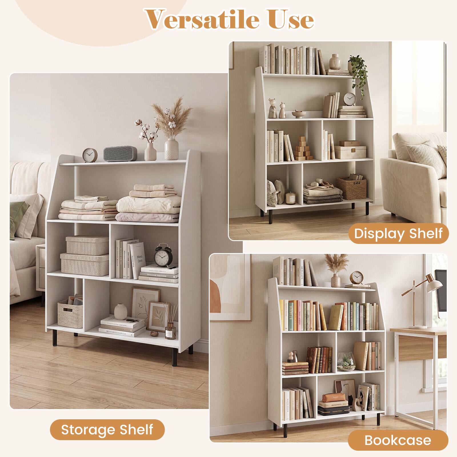 Versatile Use Display Shelf - Storage Shelf - Bookcase