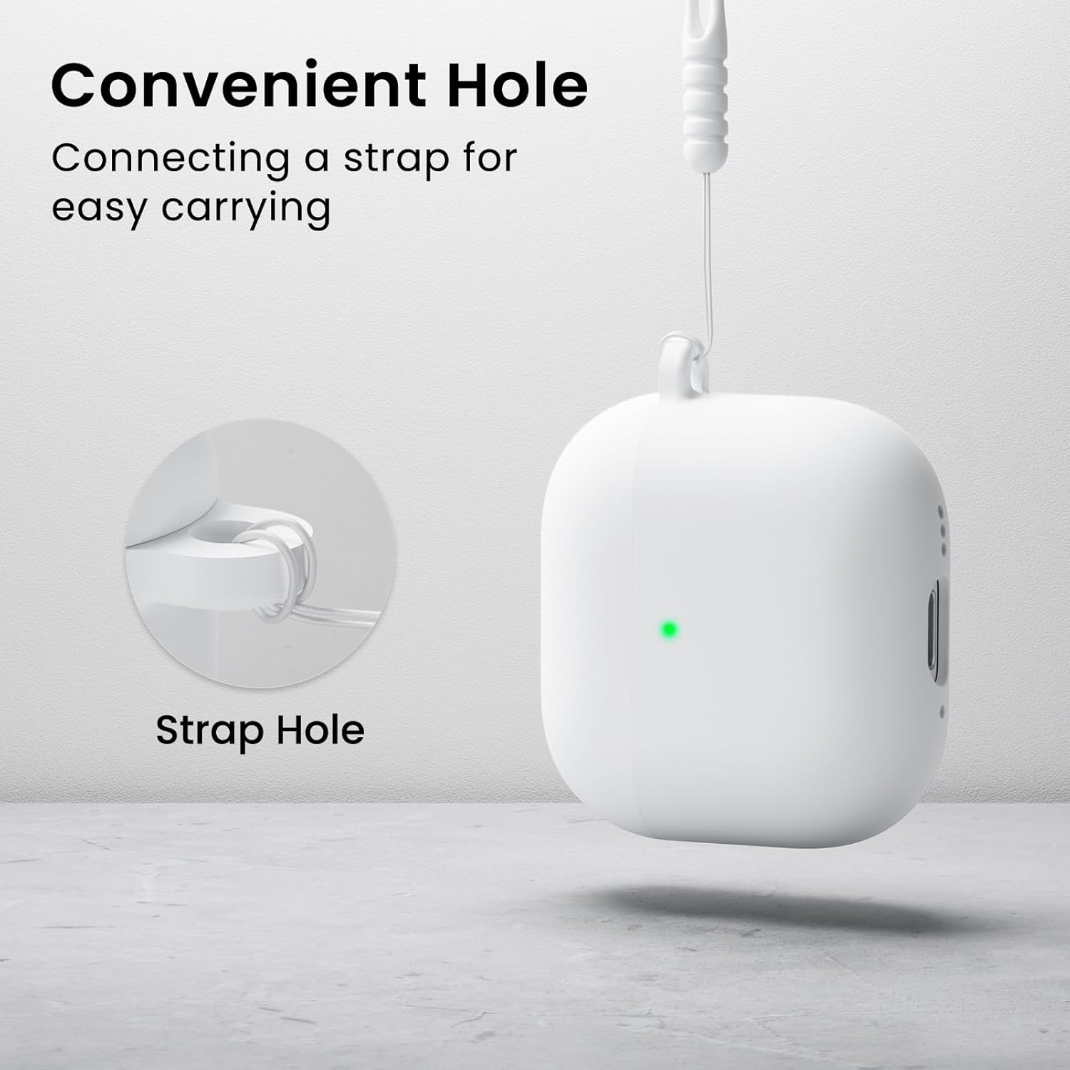 Convenient Hole: Connecting a strap for easy carrying

Strap Hole