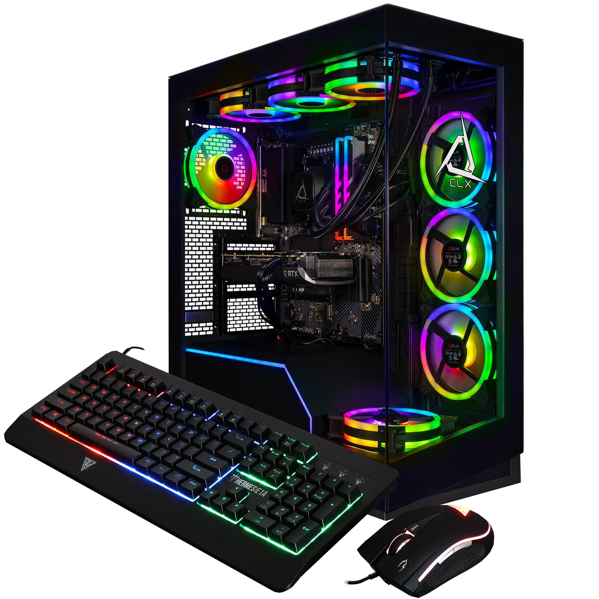 CLX Horus Gaming Desktop AMD Ryzen 7 9800X3D 64GB DDR5 5600 Memory GeForce  RTX 4080 SUPER 2TB NVMe M.2 SSD 4TB HDD Black TGMHORRTU4B03BM - Best Buy