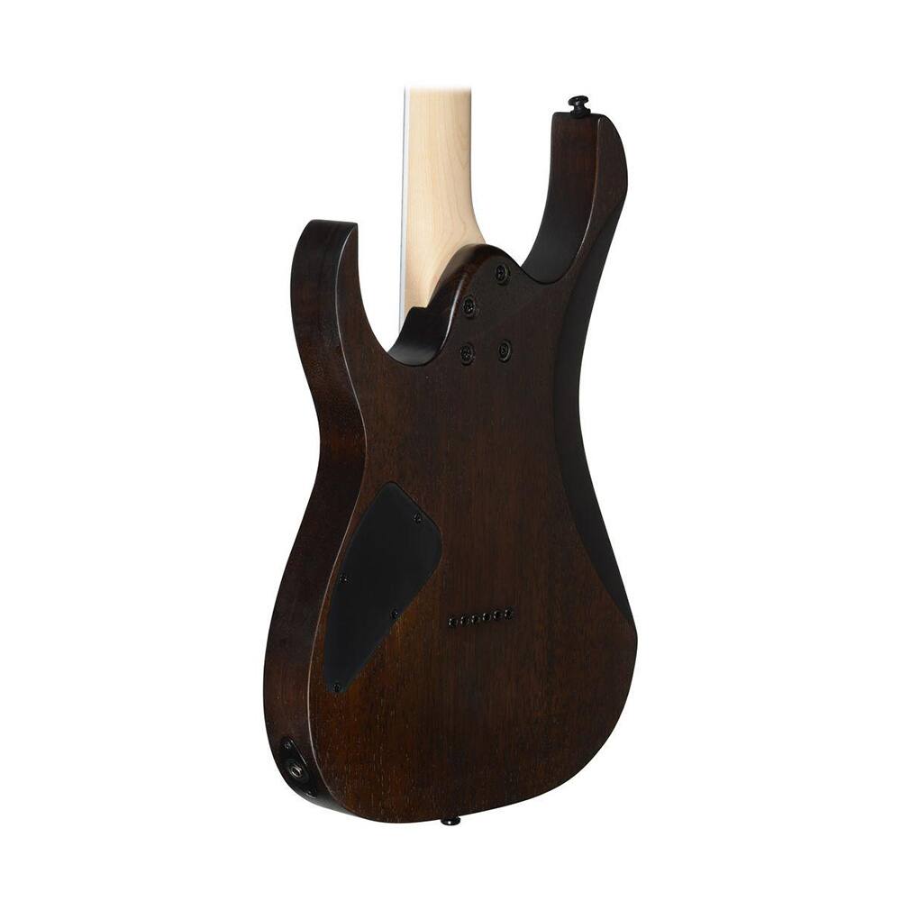 Left. Ibanez - Ibanez GRG121DX GIO Series Mahogany Body Electric Guitar (Walnut Flat) - Walnut Flat.