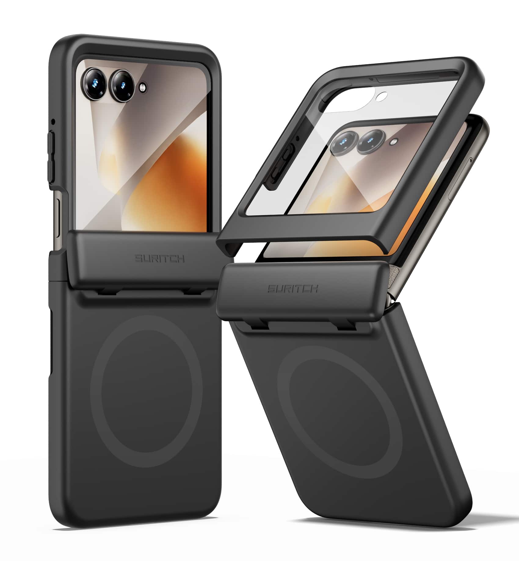 SURITCH - Slim Rugged Case for Motorola Moto Razr 2026/2025/2024 70/60/50 with Hinge Protection, Compatible with MagSafe - Aurora Black price history on PriceWatchPro