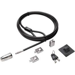 Kensington - Desktop & Peripherals Locking Kit 2.0 - 8 ft Cable - Keyed Lock - Black - Carbon Steel - For Desktop Computer