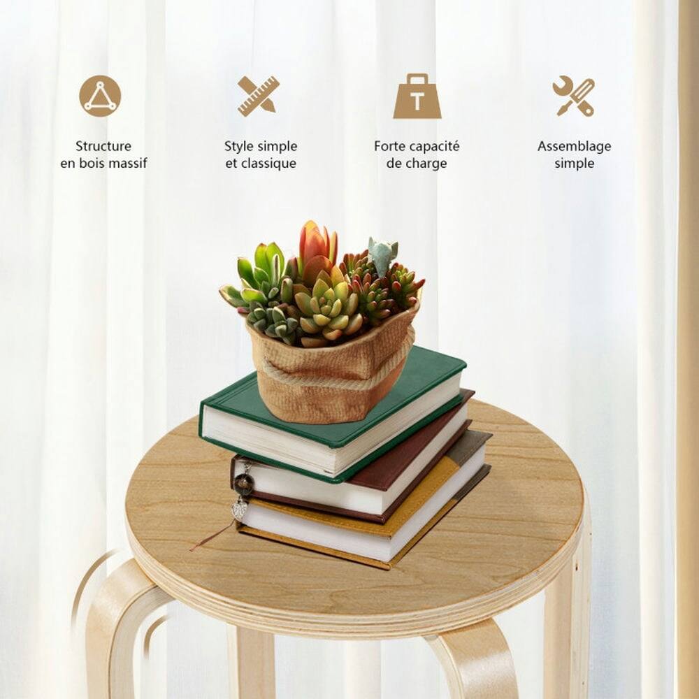 Structure en bois massif  
Style simple et classique  
Forte capacité de charge  
Assemblage simple