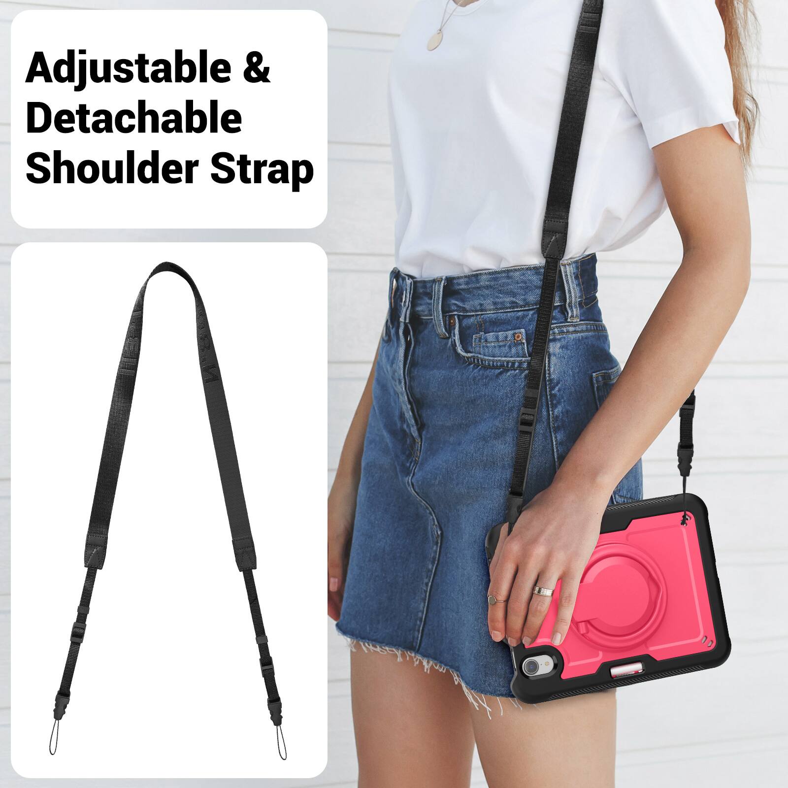 Adjustable & Detachable Shoulder Strap