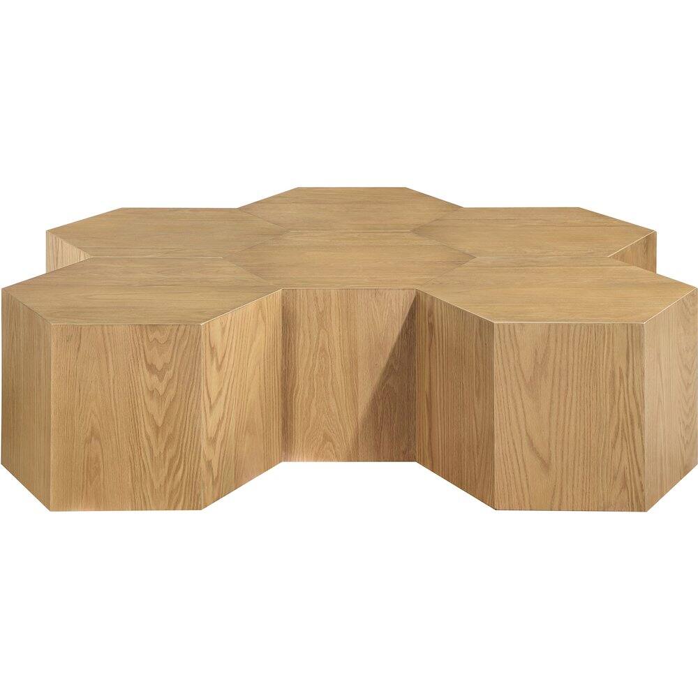 Alt View 1. Meridian Furniture - Eternal Natural Oak Wood 6pc. Modular Coffee Table - Brown.