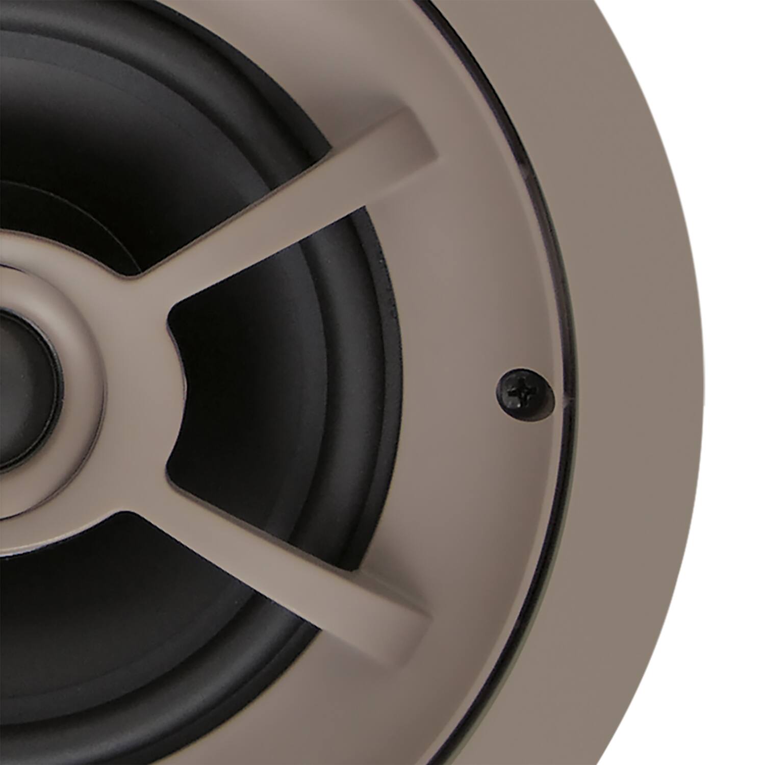 Left. Proficient Audio - Protege C612 6.5" 85W 2-Way In-Ceiling Speaker Pair, Poly Woofer, Pivoting Dome Tweeter, 8 Ohm - White.