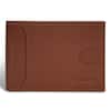 Front. Champs - Onyx Collection Leather Bi-Fold Clip Wallet - Brown.