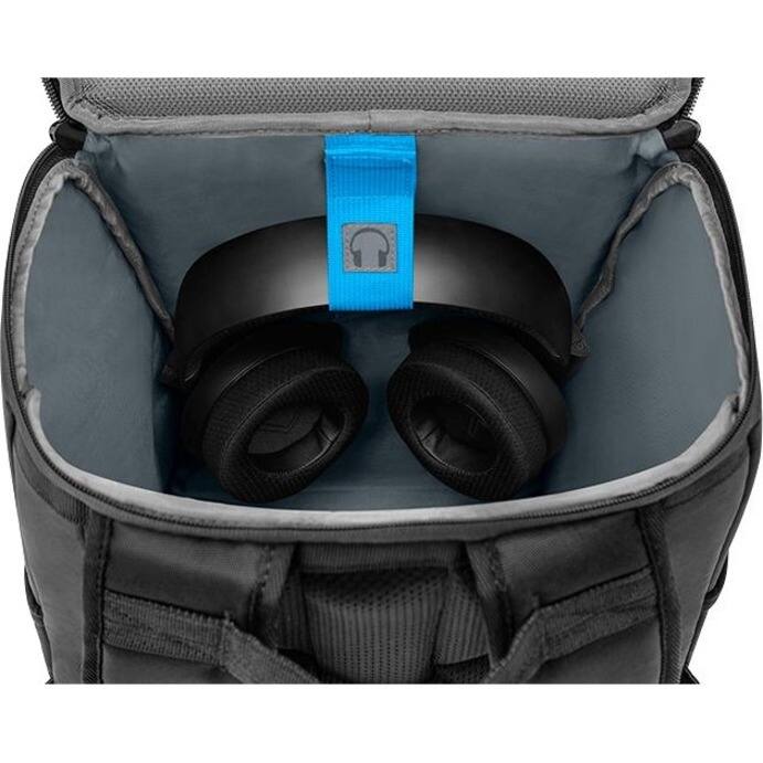 Alt View 1. Dell - Dell GM1720PM Carrying Case (Backpack) for 17" Dell Notebook, Gaming - Black - Weather Resistant - Fabric Body - Rainbow - Black.