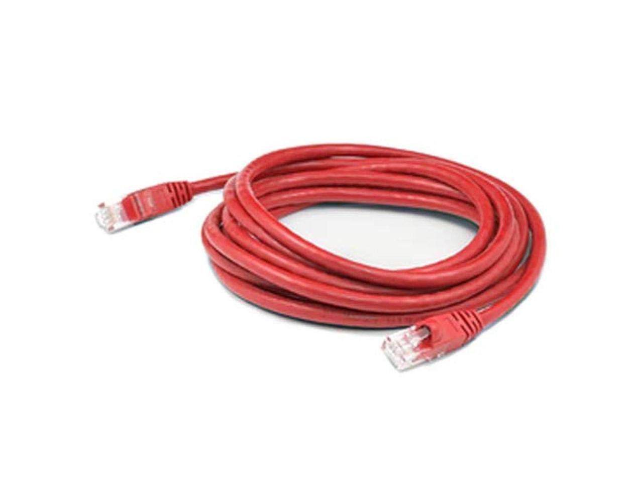 Alt View 3. AddOn - AddOn 10ft Red CAT 6 Slim PVC Ethernet Cable Snagless Clear-Claw RJ-45 M/M.