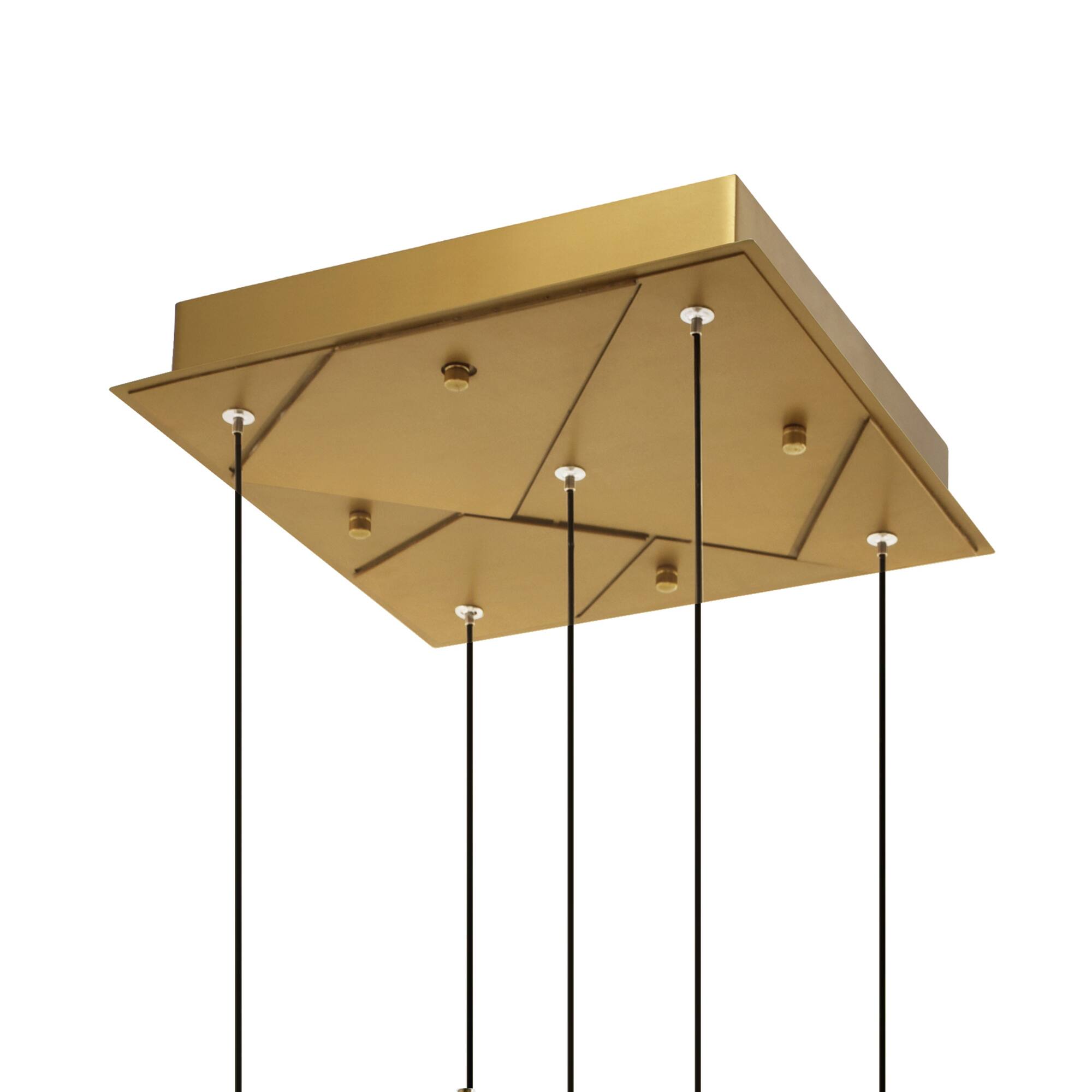 Alt View 2. CWI Lighting - Valira Integrated LED Brass Mini Pendant - Brass.