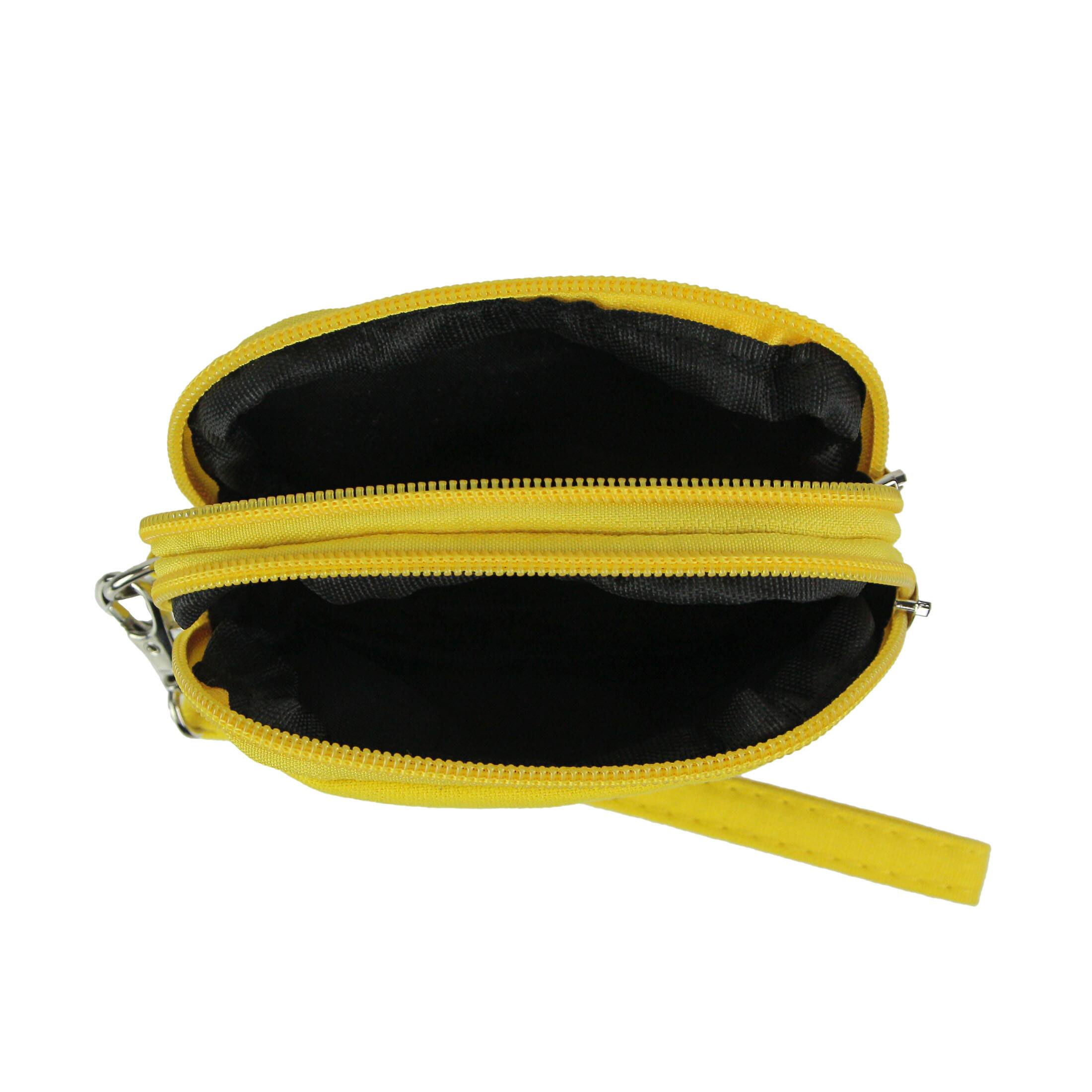 Alt View 2. Things2Die4 - Bright Yellow Canvas School Bus Wristlet Clutch Purse - Yellow.