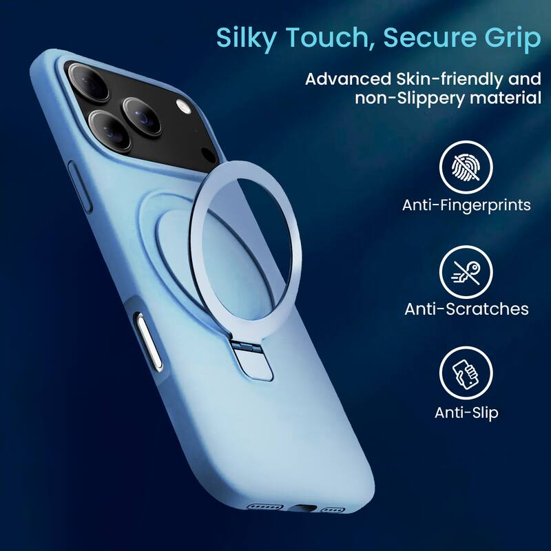 Silky Touch, Secure Grip

Advanced Skin-friendly and non-Slippery material

- Anti-Fingerprints
- Anti-Scratches
- Anti-Slip