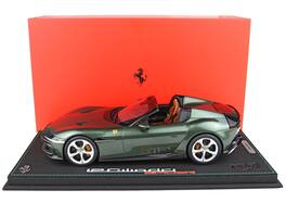 Ferrari 12Cilindri Spider Tuscany Green Metallic Limited Edition to 112 pieces Worldwide 1/18 Model Car by BBR