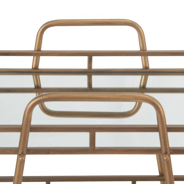 Alt View 2. Adore Decor - Adore Decor Addison Bar Cart, Antique Gold - Antique Gold.