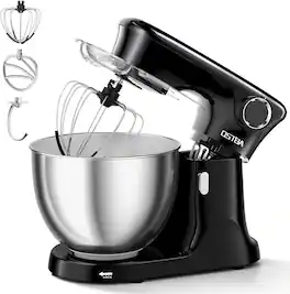 OSTBA - Stand Mixer, 8.5QT Electric Kitchen Mixer - Black