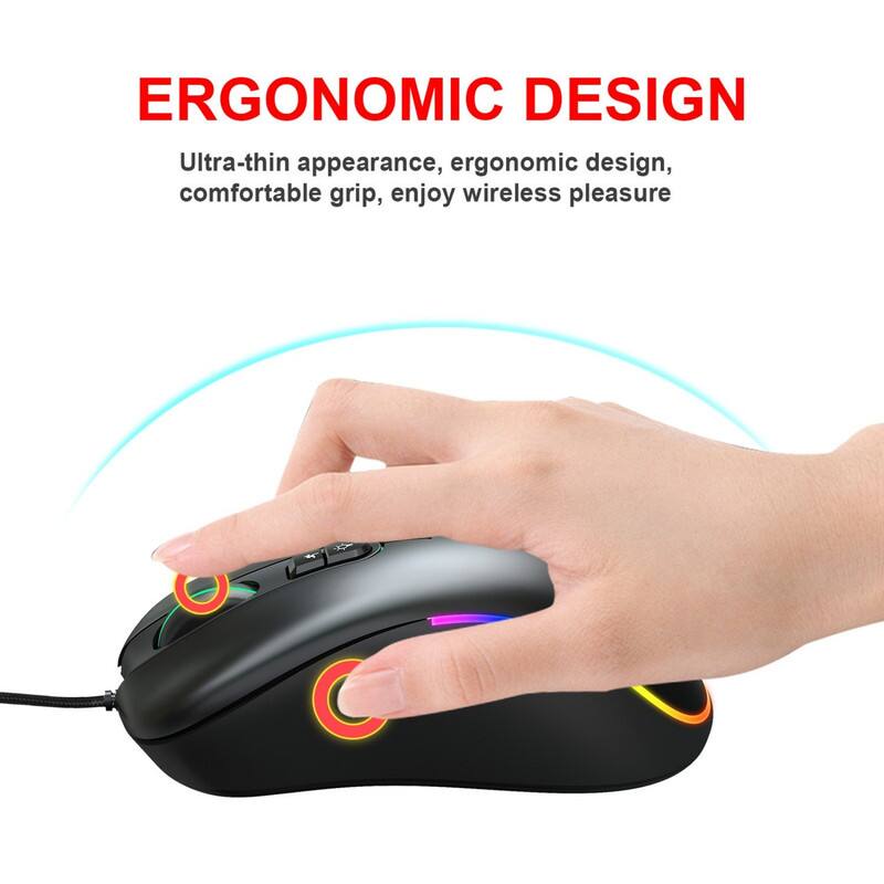 ERGONOMIC DESIGN

Ultra-thin appearance, ergonomic design, comfortable grip, enjoy wireless pleasure